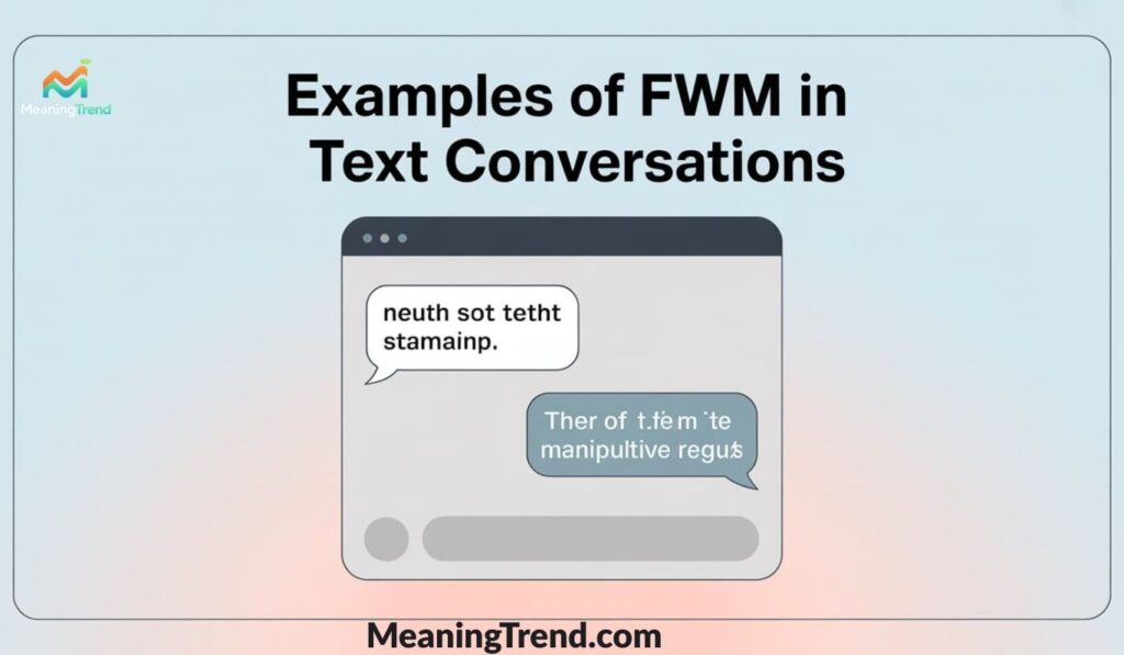 Examples of FWM in Text Conversations
