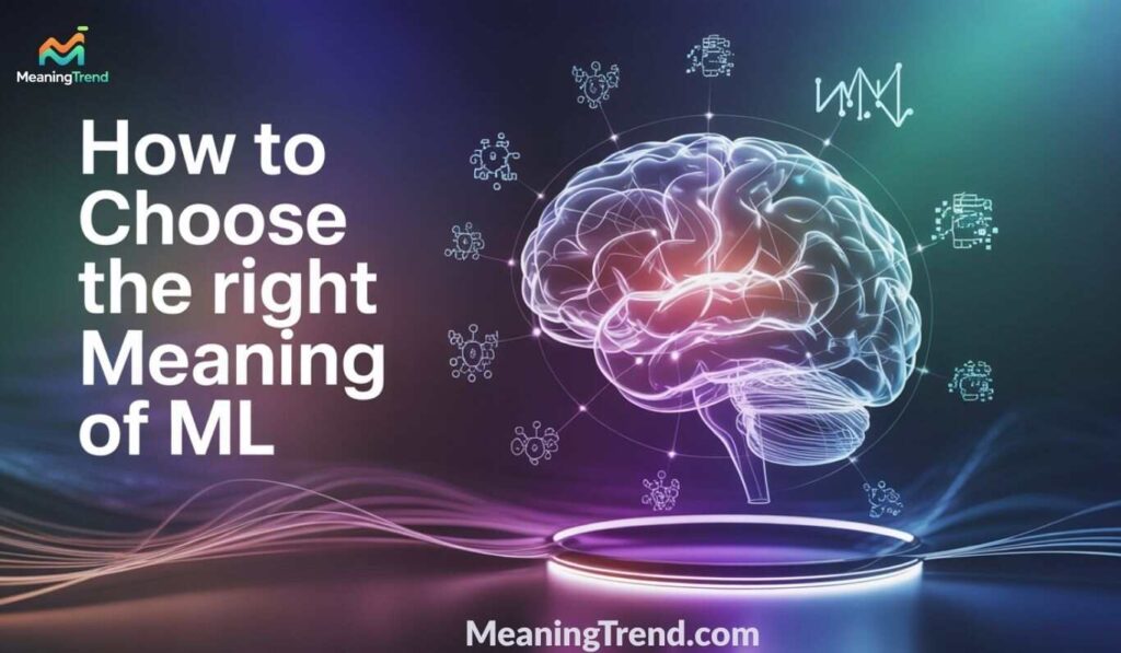 How to Choose the Right Meaning of ML