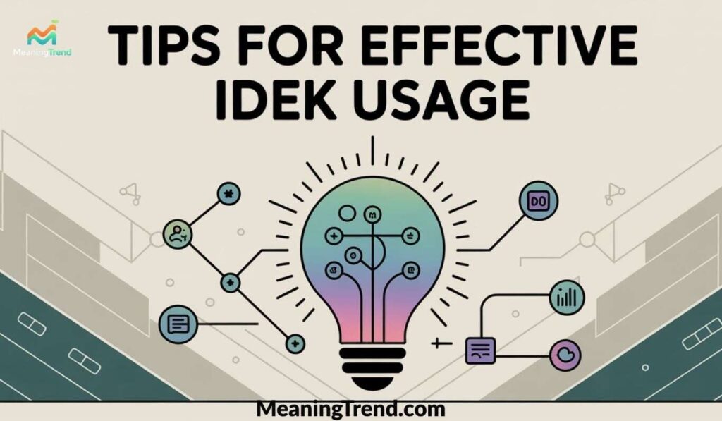 Tips for Effective IDEK Usage