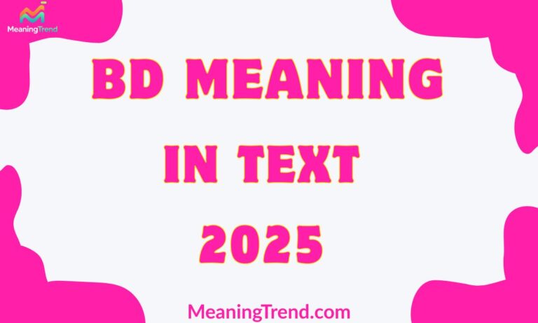 BD Meaning In Text