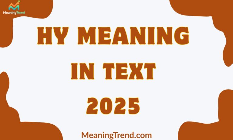 HY Meaning in Text