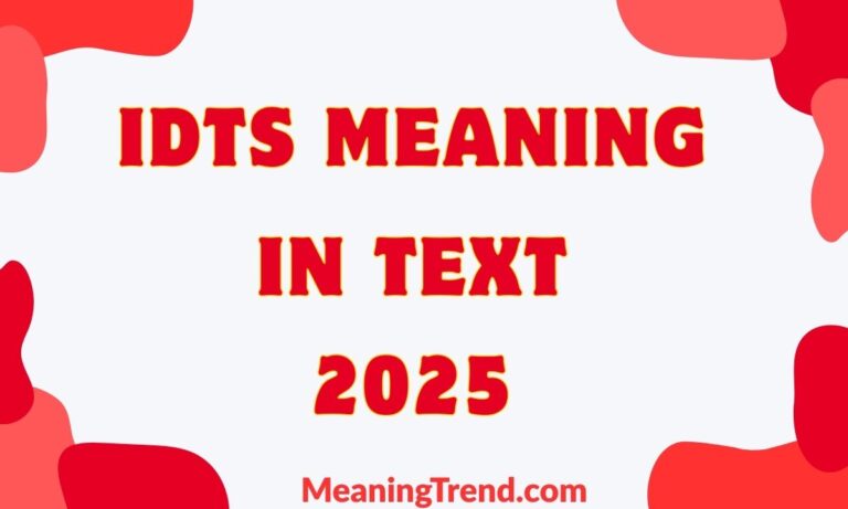 IDTS Meaning in Text