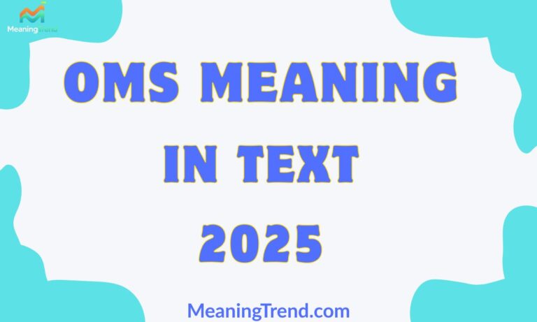 OMS Meaning in Text