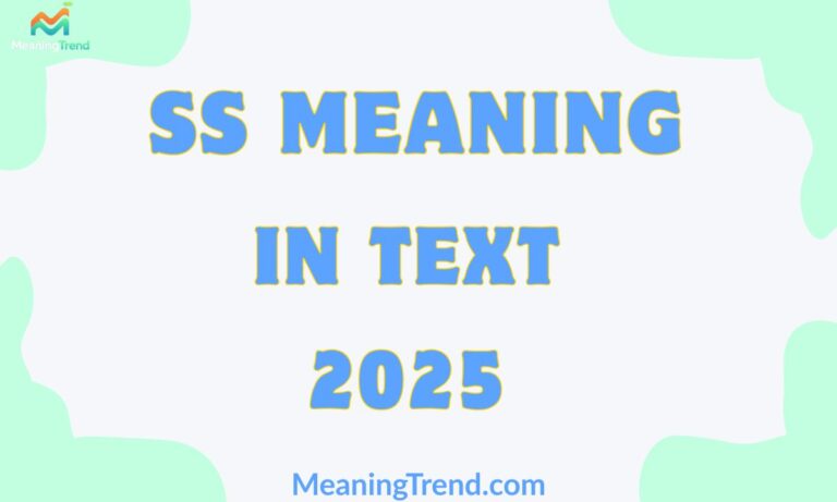 SS Meaning in Text