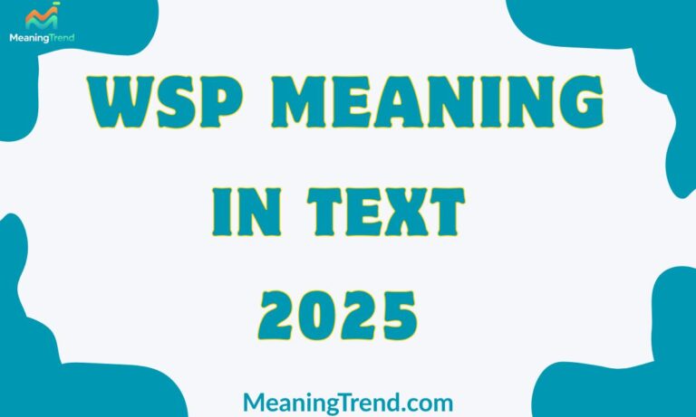 WSP Meaning in Text