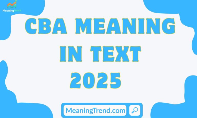 CBA Meaning in Text