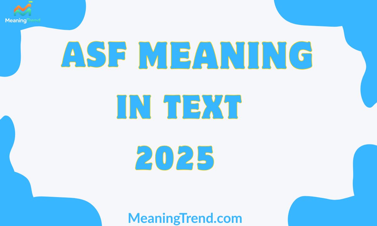 ASF Meaning In Text