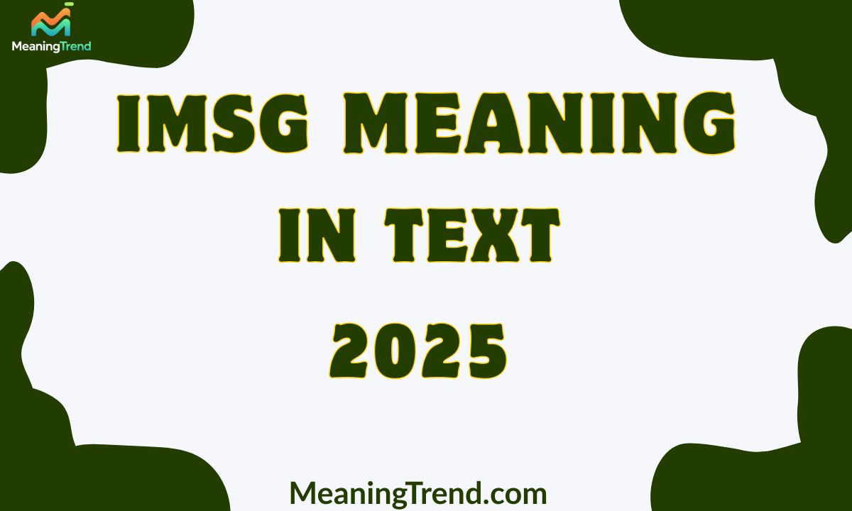 IMSG Meaning In Text