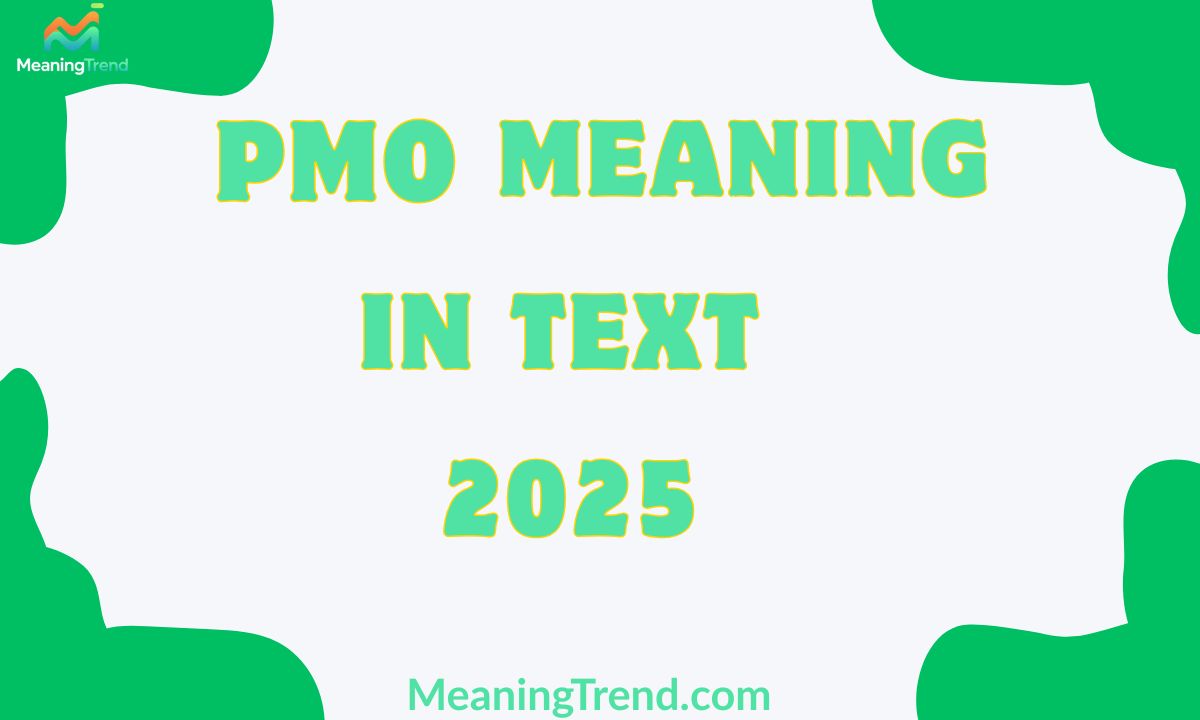 PMO meaning in Text